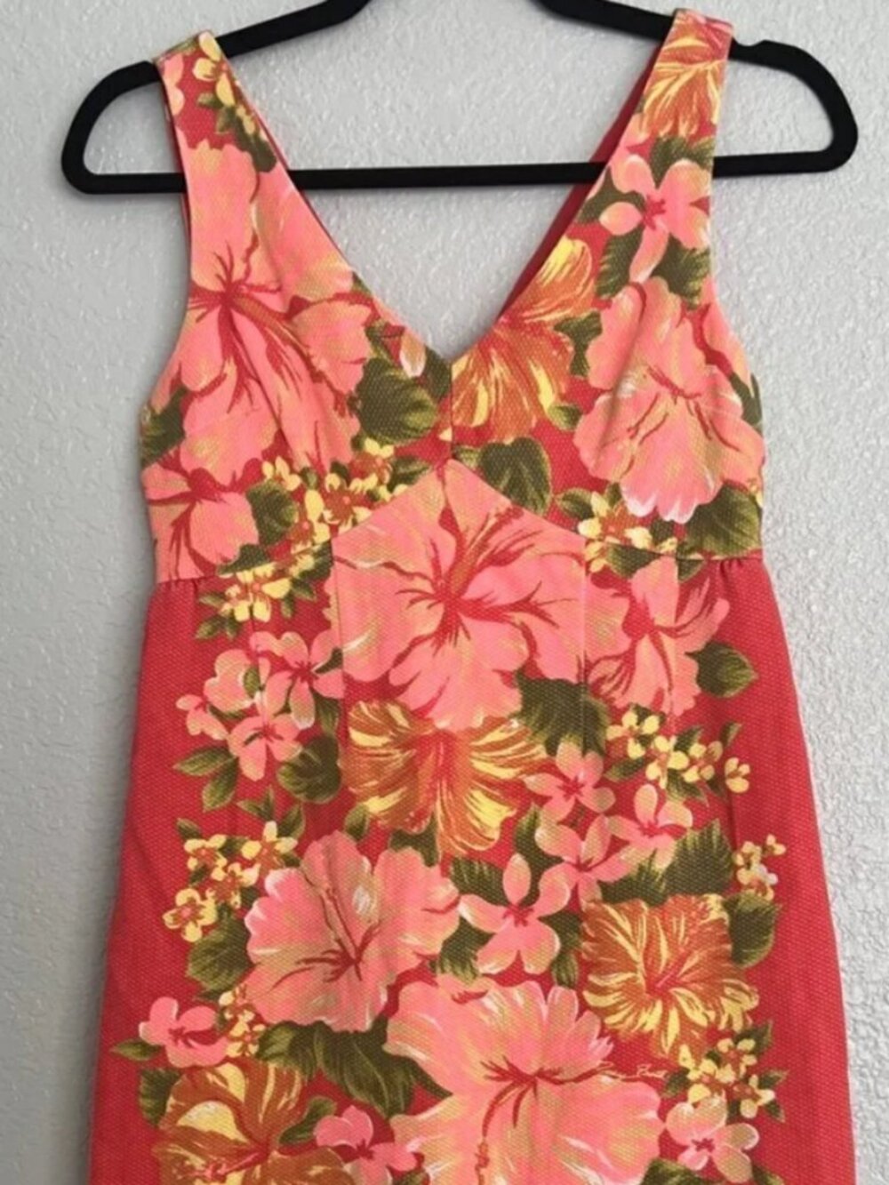 Tracy‎ Feith For Target Orange & Pink Floral Sleeveless Dress Size 3 S/M (READ)